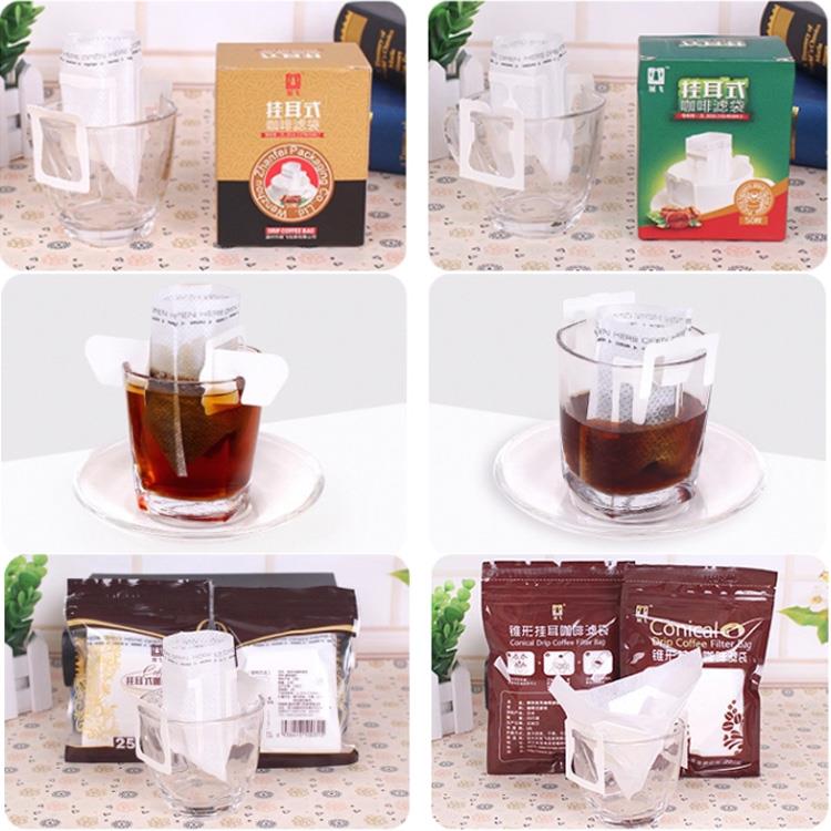 conical drip coffee fliter bag with ear